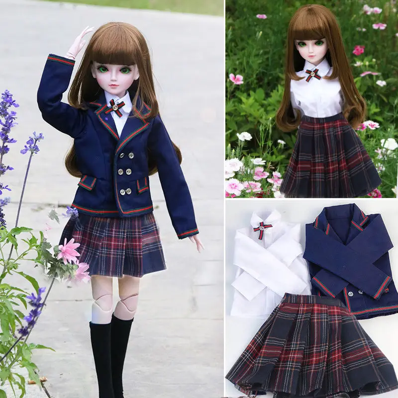 60cm Handmade Toy Dress Clothes Set for 1/3 23inch BJD Doll Accessory Collection