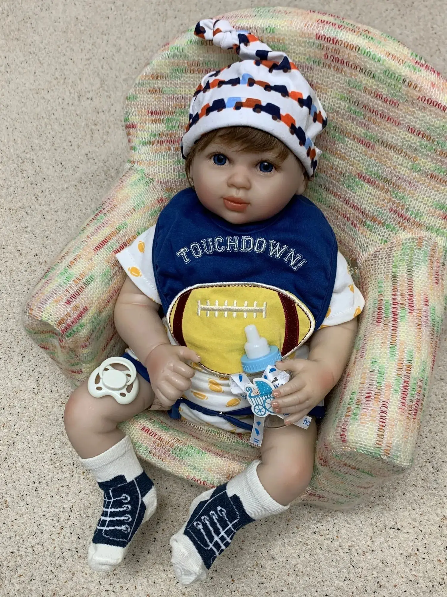 AWW! 18-20inch Reborn Toddler Doll 20inch Newborn Baby Doll Lifelike Bebe Realistic Doll Toy Boneca Brinquedo