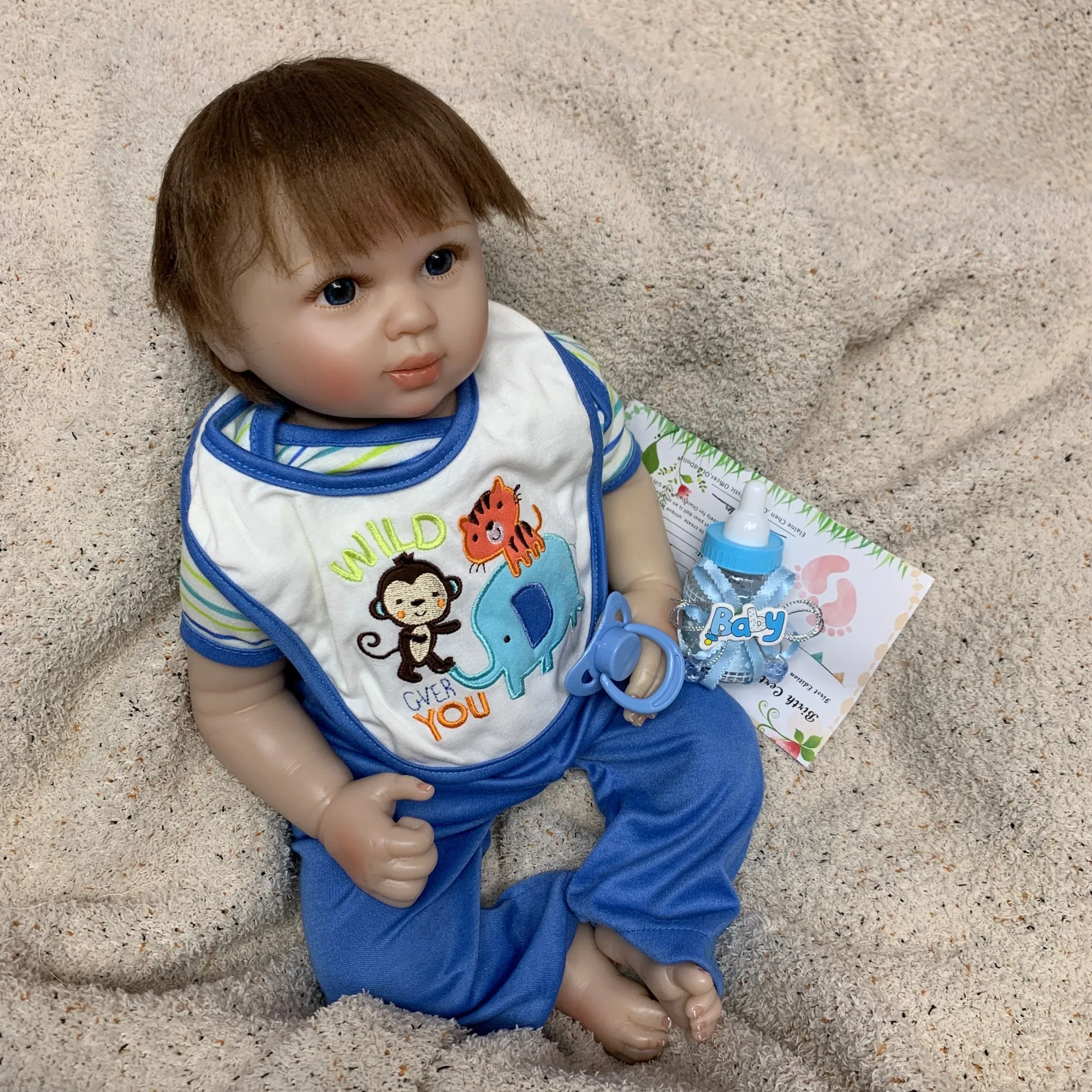 AWW! 18-20inch Reborn Toddler Doll 20inch Newborn Baby Doll Lifelike Bebe Realistic Doll Toy Boneca Brinquedo
