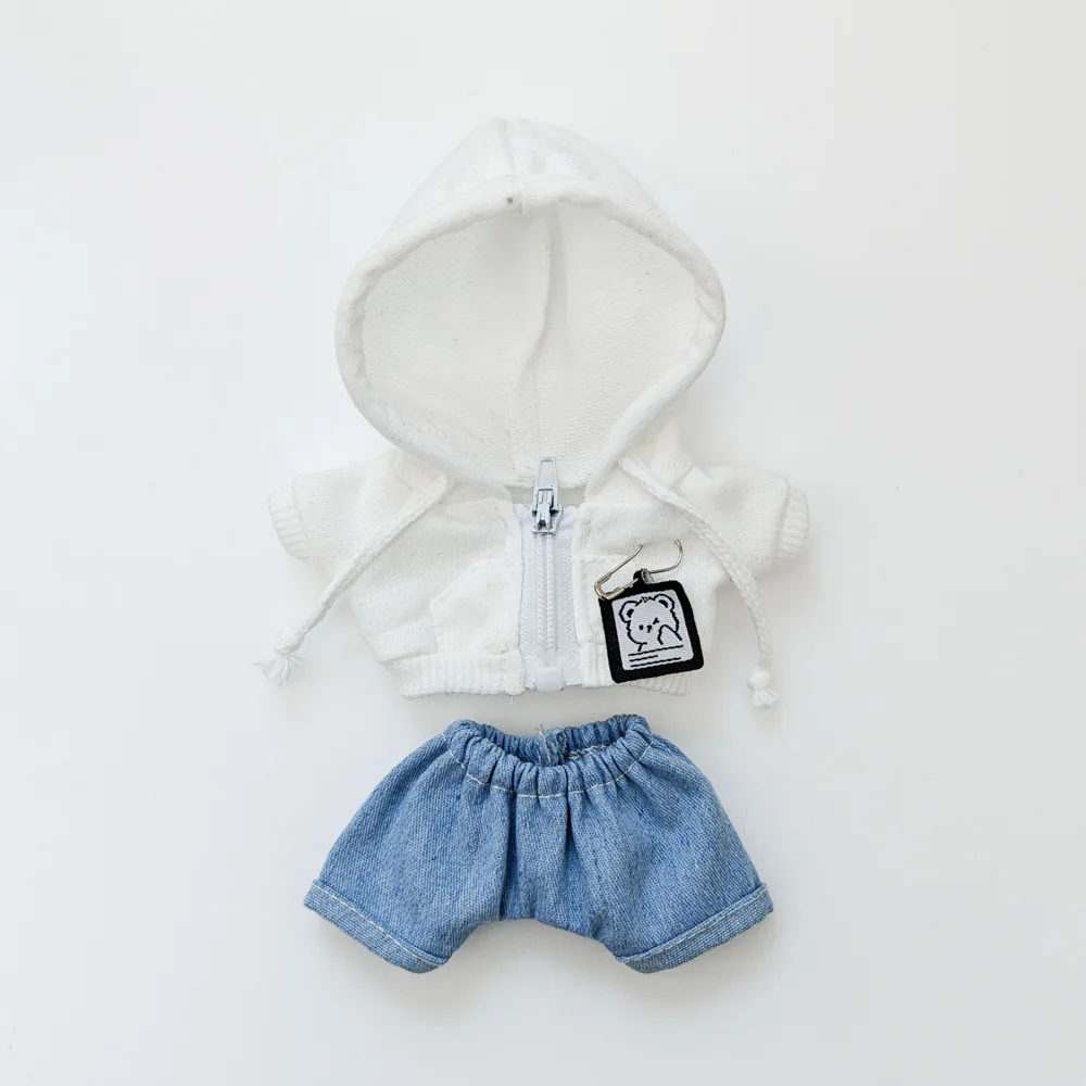 Labubu Doll Clothing Academy Cool Shadow Uniform Set 17cm Plush Doll Clothing Accessories Labubu I II Idol Doll Sitting Party
