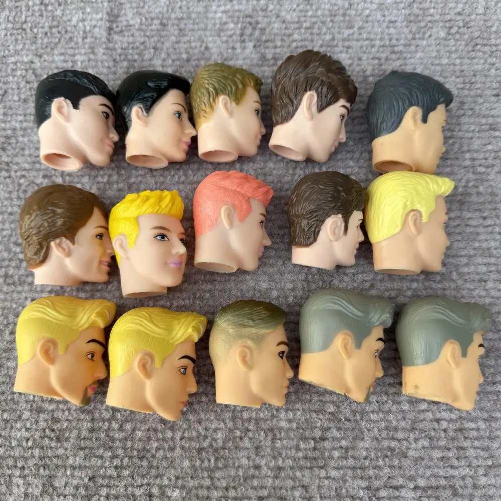 1/6 Boys Doll Heads Prince Ken Heads Solid Boy Head For 30cm Body Kids Boys Girls DIY Toys Birthday Gifts