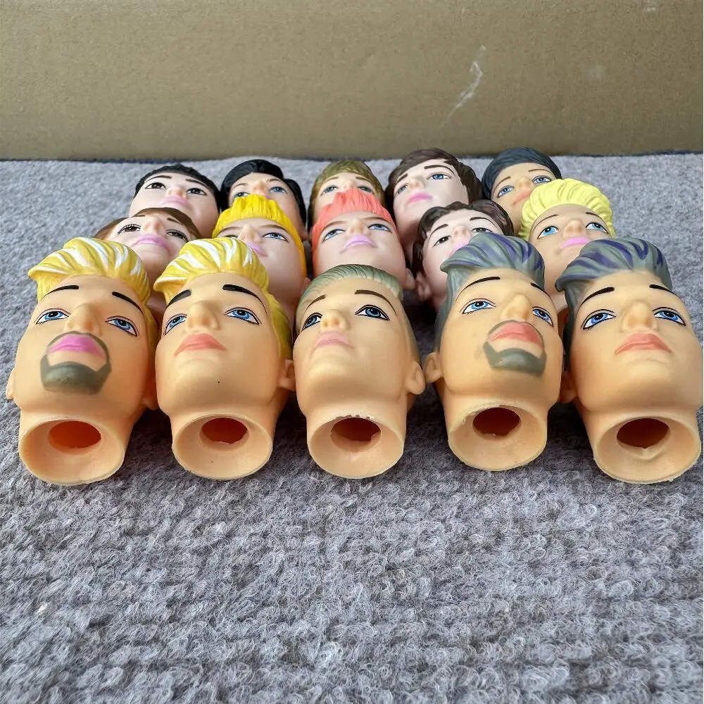 1/6 Boys Doll Heads Prince Ken Heads Solid Boy Head For 30cm Body Kids Boys Girls DIY Toys Birthday Gifts