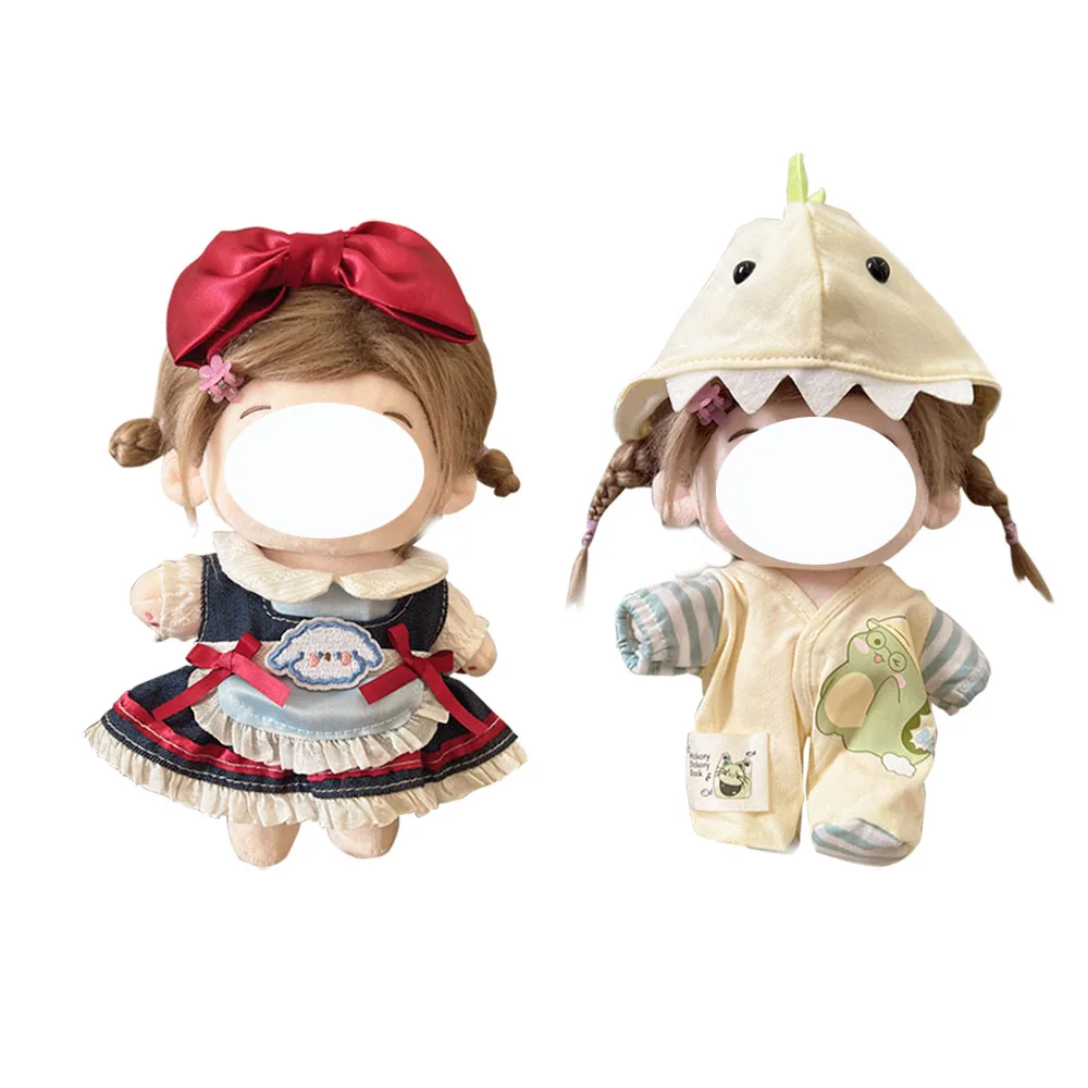 Cute Cosplay Clothes for 20cm Cotton Doll Princess Maid Dress Up Figures Lolita Clothing Set Kids Dolls Skirt Birthday Toys Gift