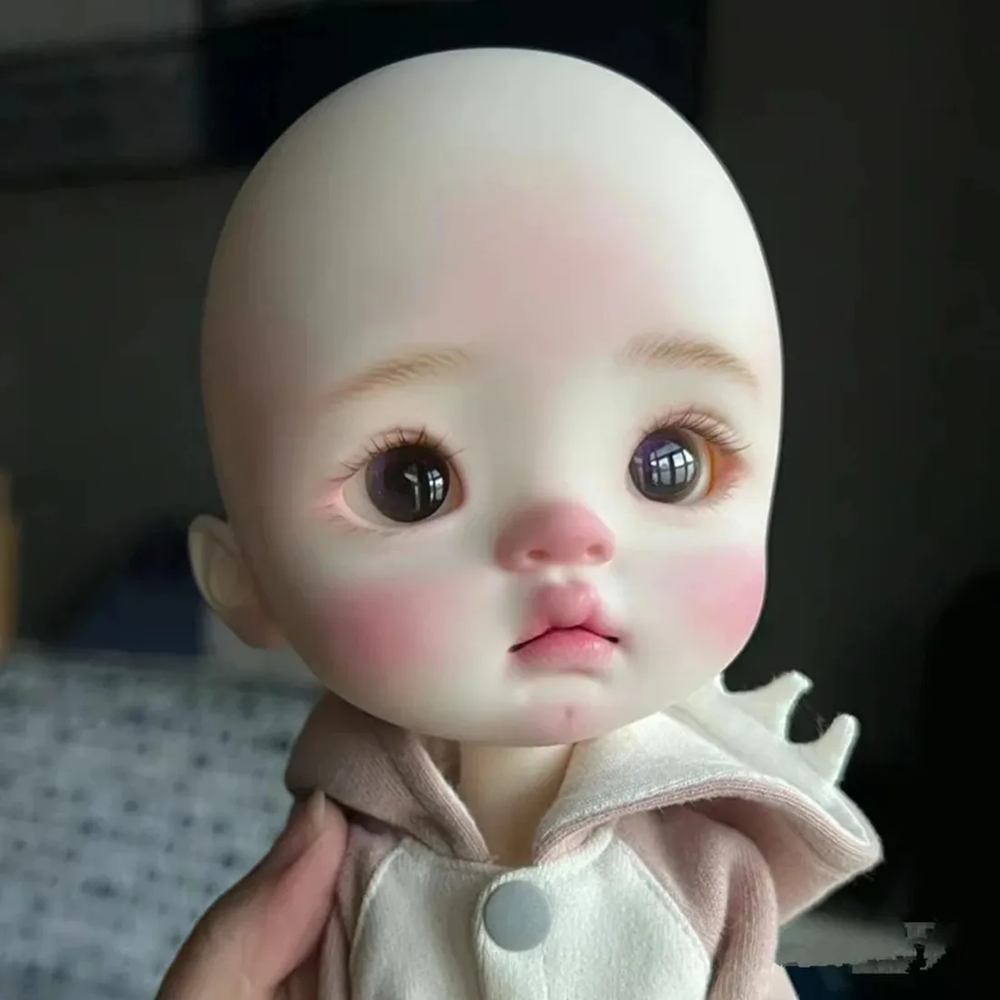 25cm Big Head Q-baby SD BJD Doll for Girls 1/6 Scale Resin Toy Birthday Gift with Makeup Feature Free Shipping