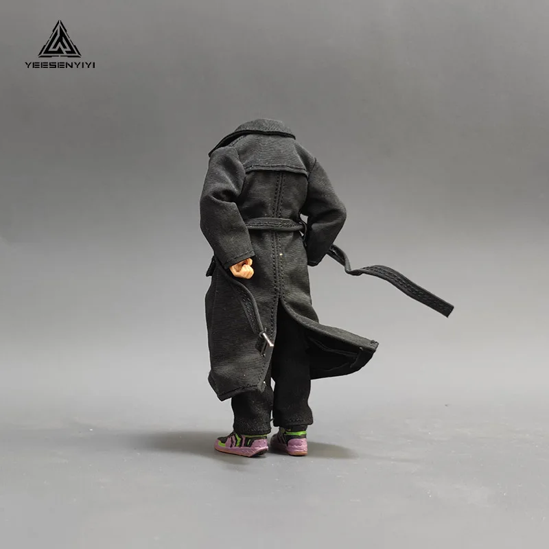 1/18 Scale Long Trench Coat |3.75-Inch Styled Jacket |Figure Clothes for BFS and Dark Source Series |Wire-Shaped BJD Clothing