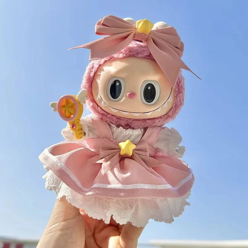 For 15-17cm Nyota doll Sakura princess skirt dresss For Labubu Dolls Skirt Doll Clothes Clothing