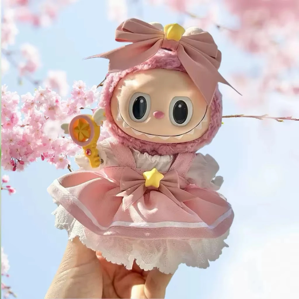 For 15-17cm Nyota doll Sakura princess skirt dresss For Labubu Dolls Skirt Doll Clothes Clothing