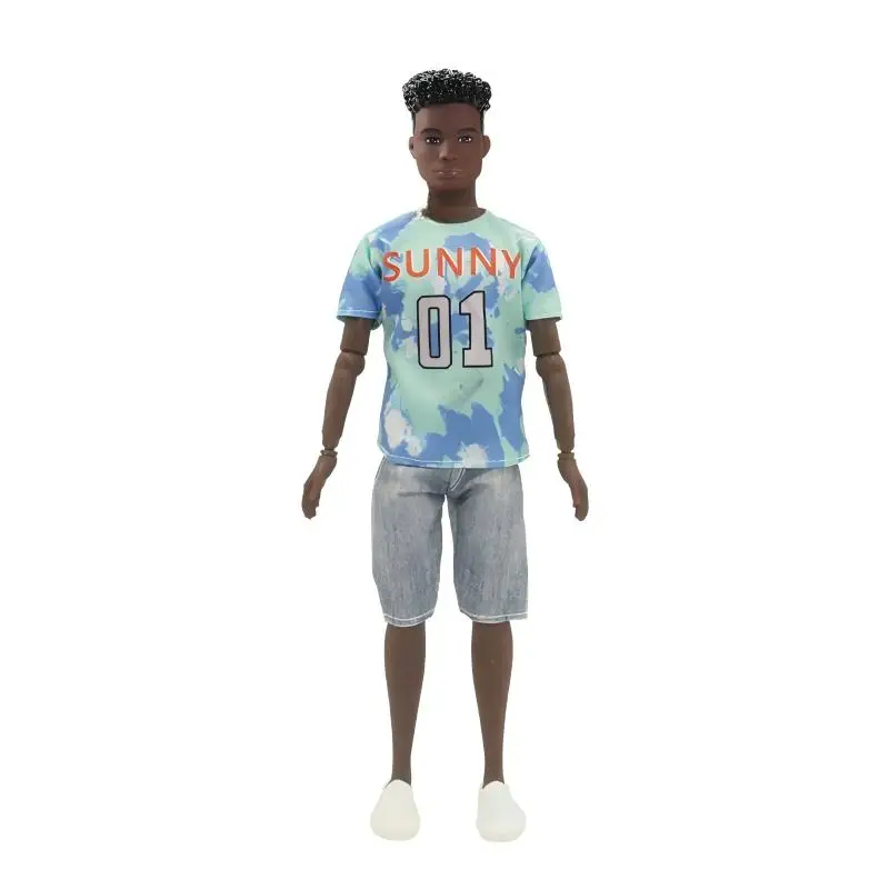 Newest Fashion Black Doll 11.5 Inch African Man Figure Handsome Male Toy Cool Man Model Fast Shipping Things Gifts For Birthday