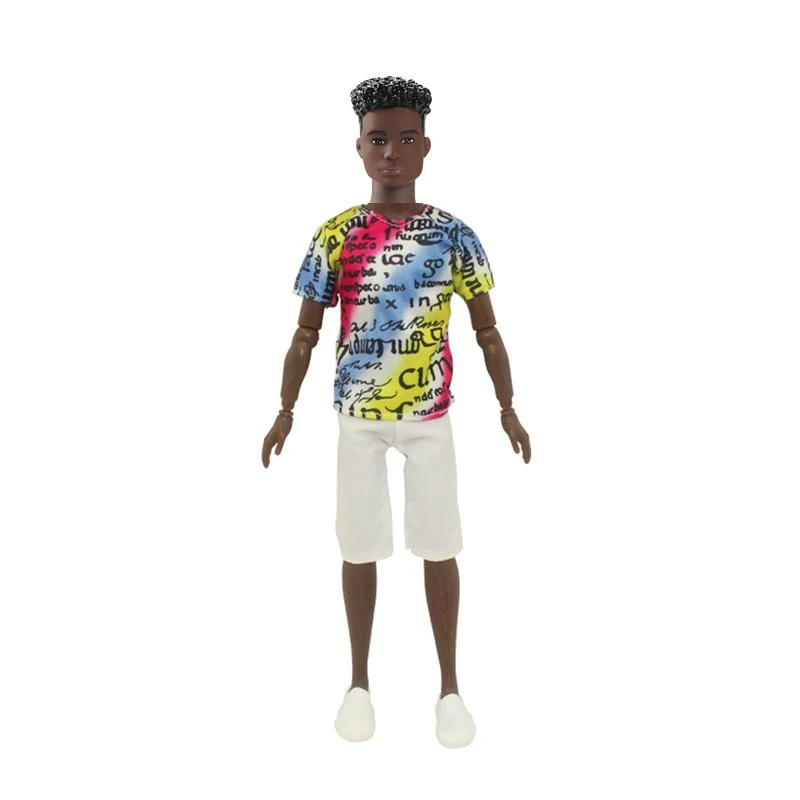 Newest Fashion Black Doll 11.5 Inch African Man Figure Handsome Male Toy Cool Man Model Fast Shipping Things Gifts For Birthday