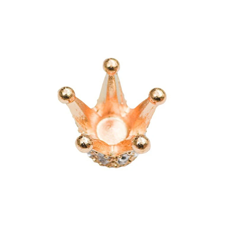 **2/3pcs Dollhouse Miniature Gold Mini Alloy Crown Rhinestone Princess Crown Small Tiara Model Toys Dollhouse Accessories