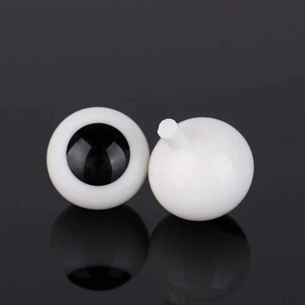4mm 6mm 8mm 10mm Glass Eyes Eyeball Handle Style Black DIY Doll Making Crafts Accessories Black Pearl Eyes