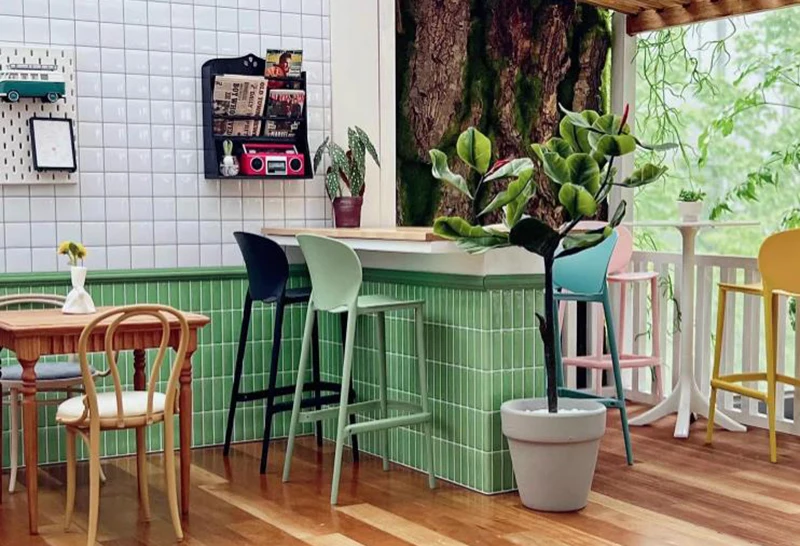 30*30CM 1:12 Dollhouse Furniture Items Miniature White PVC Tile Stickers Bricks Wallpaper Model DIY Decor Scene Accessories