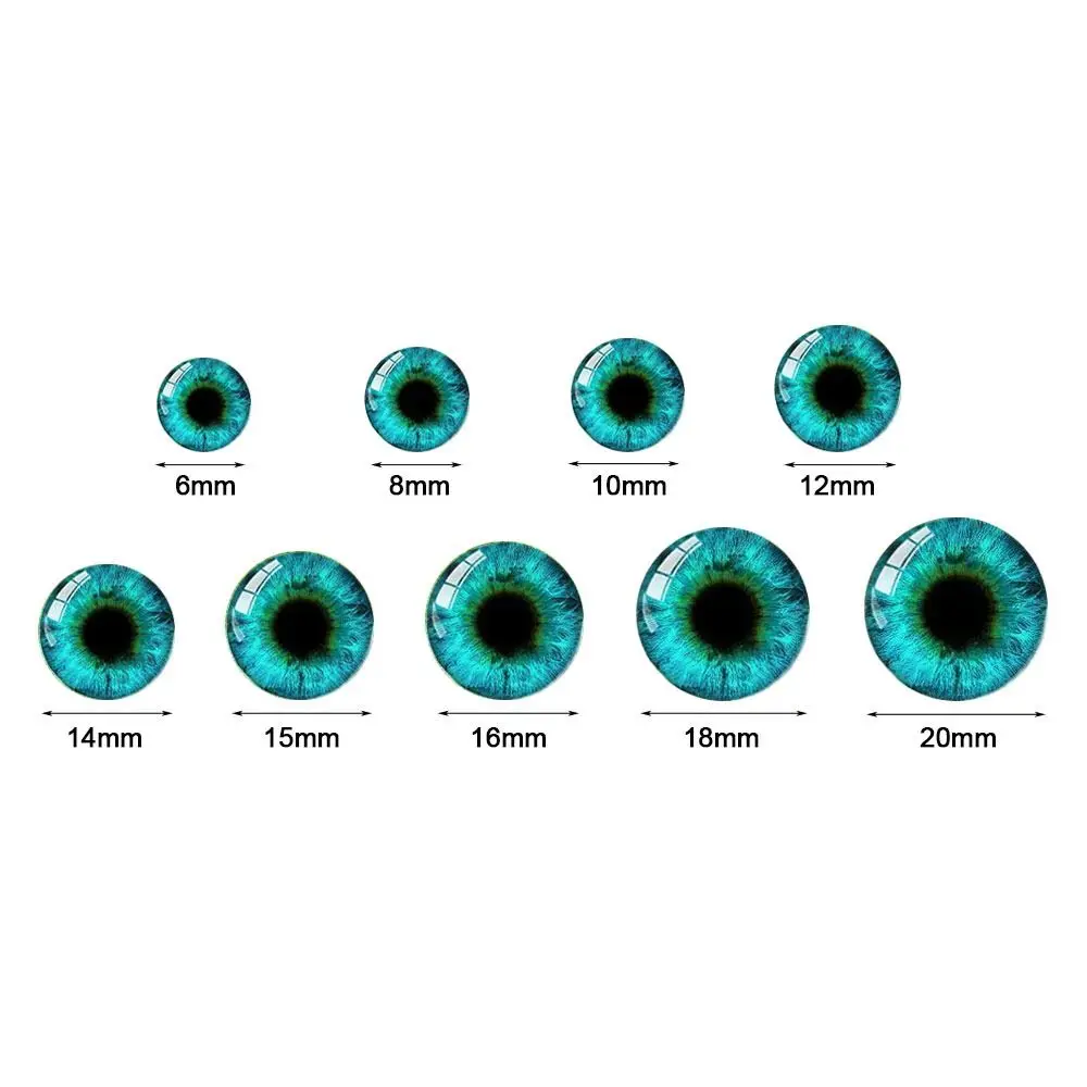 20pcs/10pairs 6mm-20mm Eyes Crafts Eyes High Quality Plastic Crystal Dolls DIY Tools Puppet Crystal Eyes DIY Doll Accessories