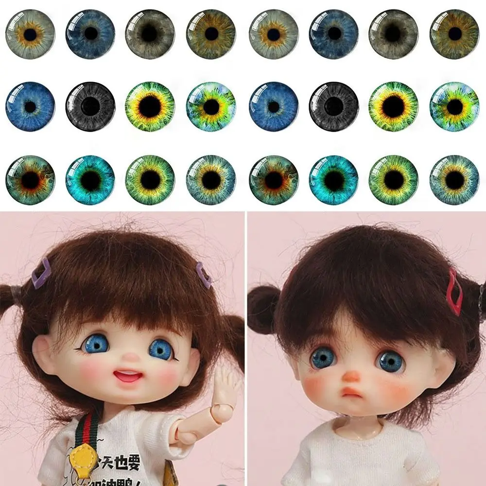 20pcs/10pairs 6mm-20mm Eyes Crafts Eyes High Quality Plastic Crystal Dolls DIY Tools Puppet Crystal Eyes DIY Doll Accessories