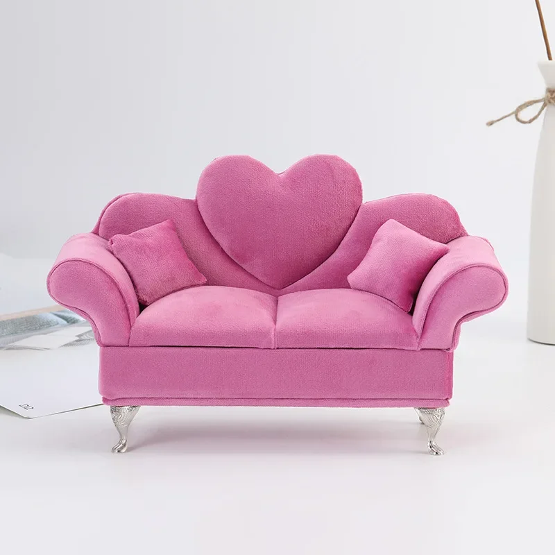 Fashion 1/6 BJD Dolls Sofa Chair BJD Doll Furniture Jewelry Storage Box Dolls Photo Props Dolls Accessories