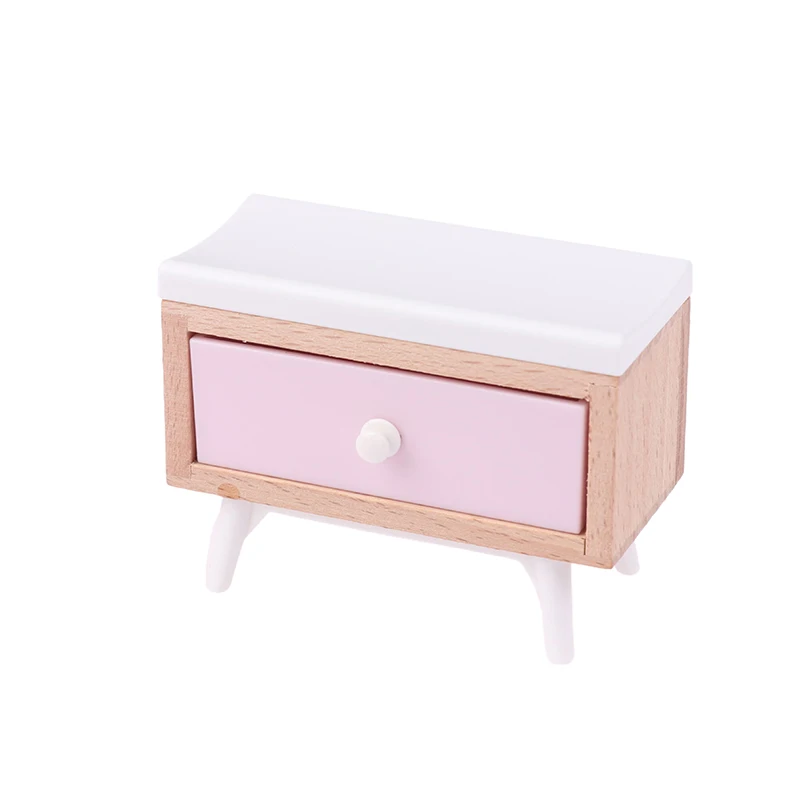 1/12 Dollhouse Baby Bedroom Furniture Accessories Slide/Trojan Horse/Table/ Dining Chair/Bed For Kids Pretend Play Toy