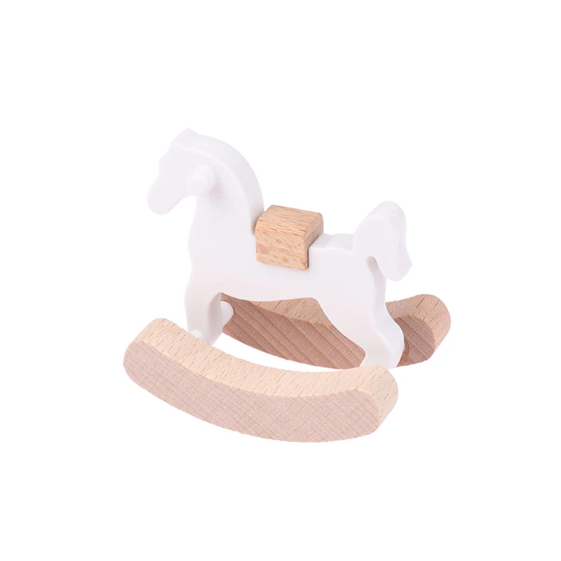1/12 Dollhouse Baby Bedroom Furniture Accessories Slide/Trojan Horse/Table/ Dining Chair/Bed For Kids Pretend Play Toy