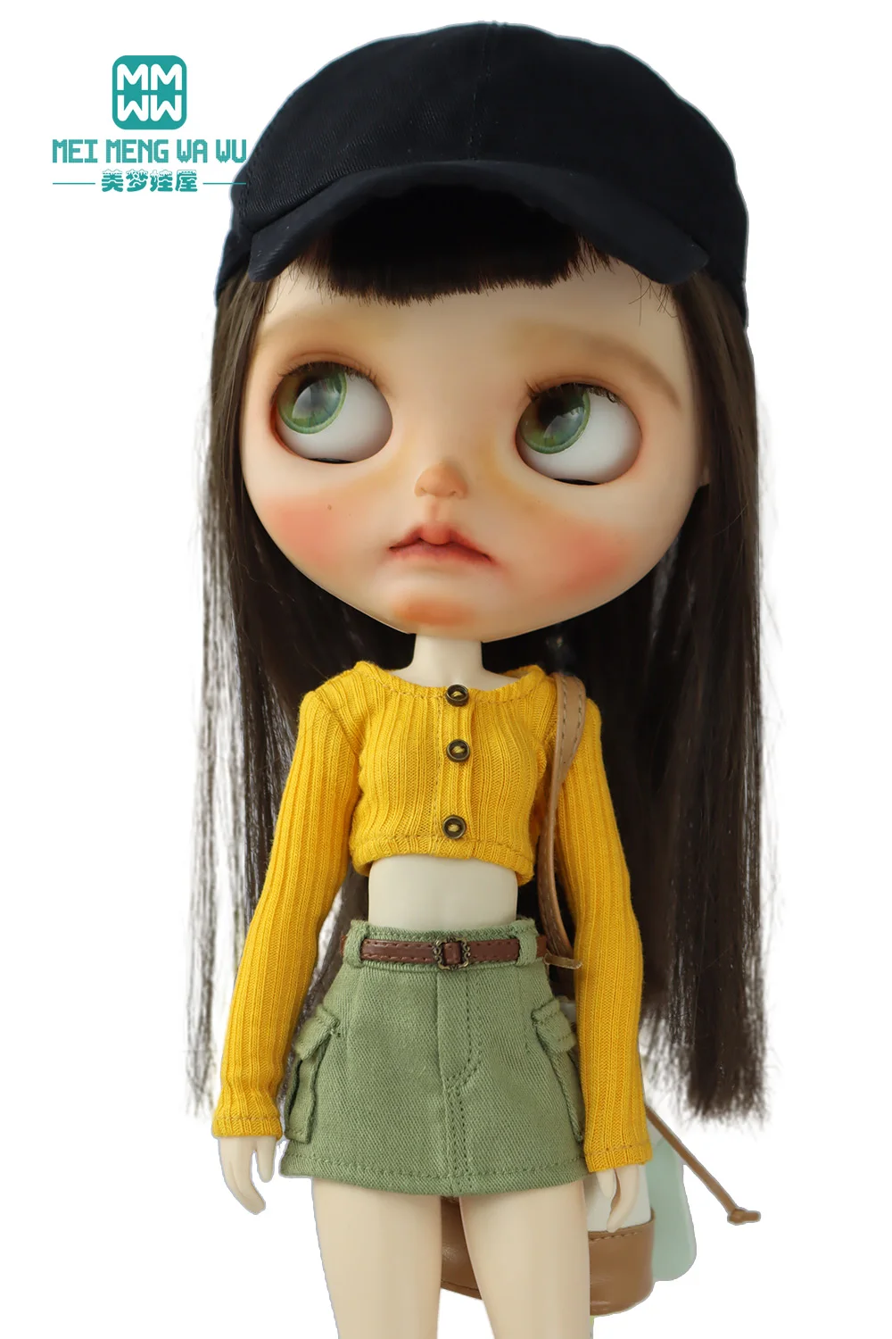 Toys Doll Clothes Fashionable Candy-Colored Knits, Jeans Fit 28cm Blyth OB22 OB24 Doll Accessories Toy Gifts