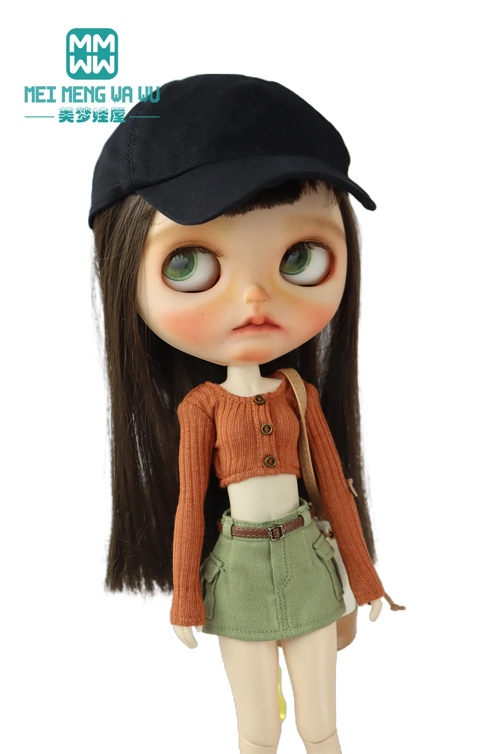 Toys Doll Clothes Fashionable Candy-Colored Knits, Jeans Fit 28cm Blyth OB22 OB24 Doll Accessories Toy Gifts