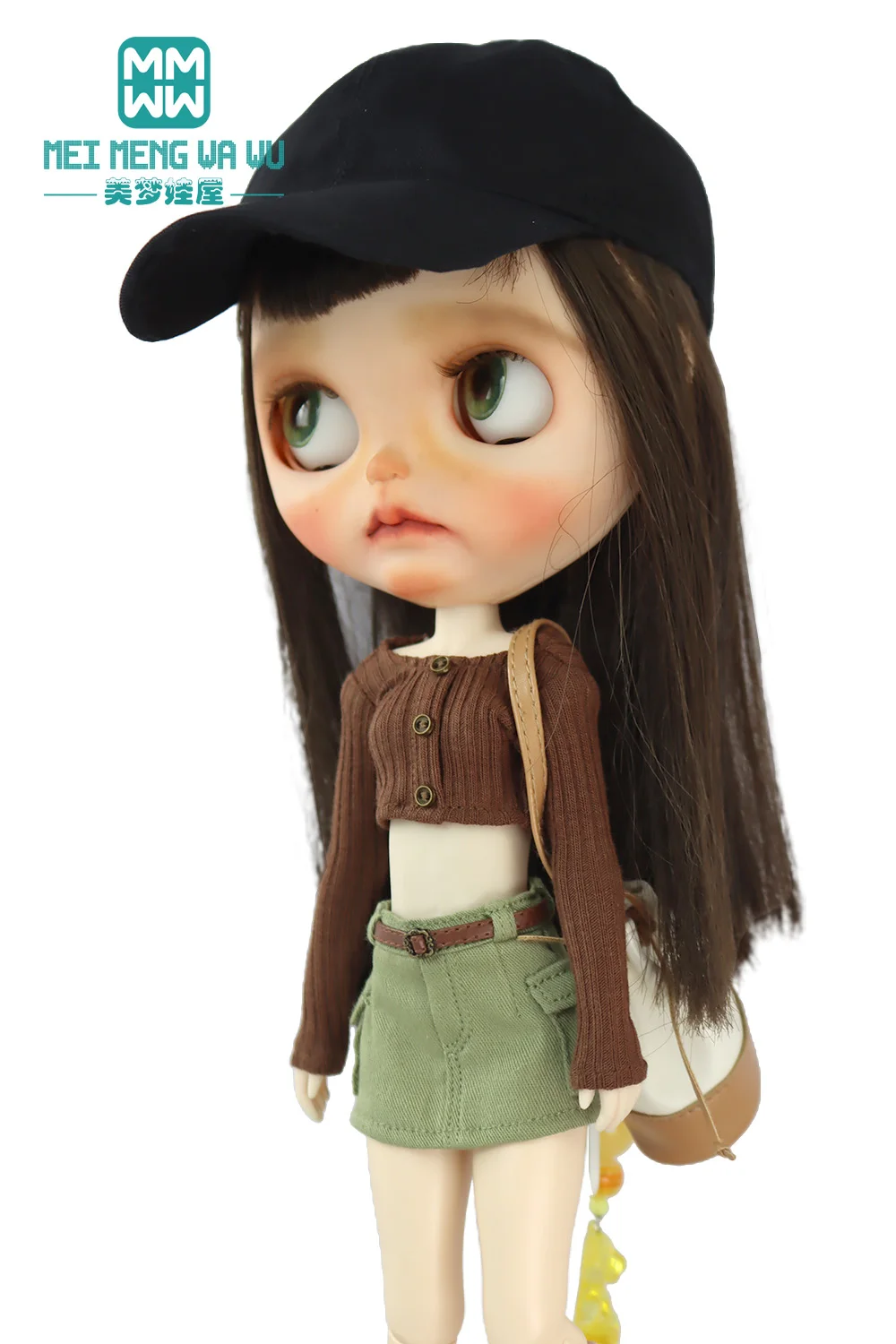 Toys Doll Clothes Fashionable Candy-Colored Knits, Jeans Fit 28cm Blyth OB22 OB24 Doll Accessories Toy Gifts