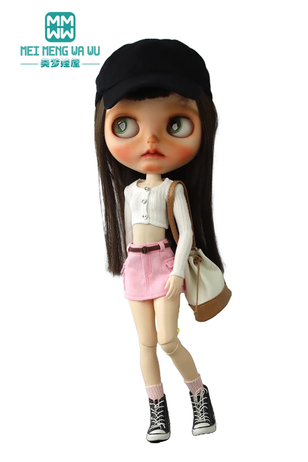 Toys Doll Clothes Fashionable Candy-Colored Knits, Jeans Fit 28cm Blyth OB22 OB24 Doll Accessories Toy Gifts
