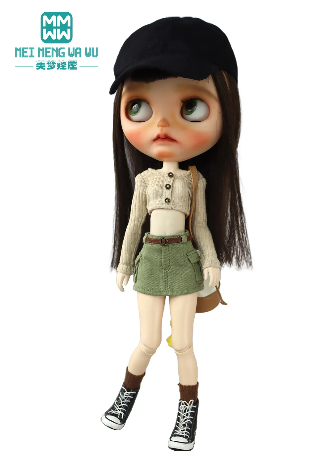 Toys Doll Clothes Fashionable Candy-Colored Knits, Jeans Fit 28cm Blyth OB22 OB24 Doll Accessories Toy Gifts