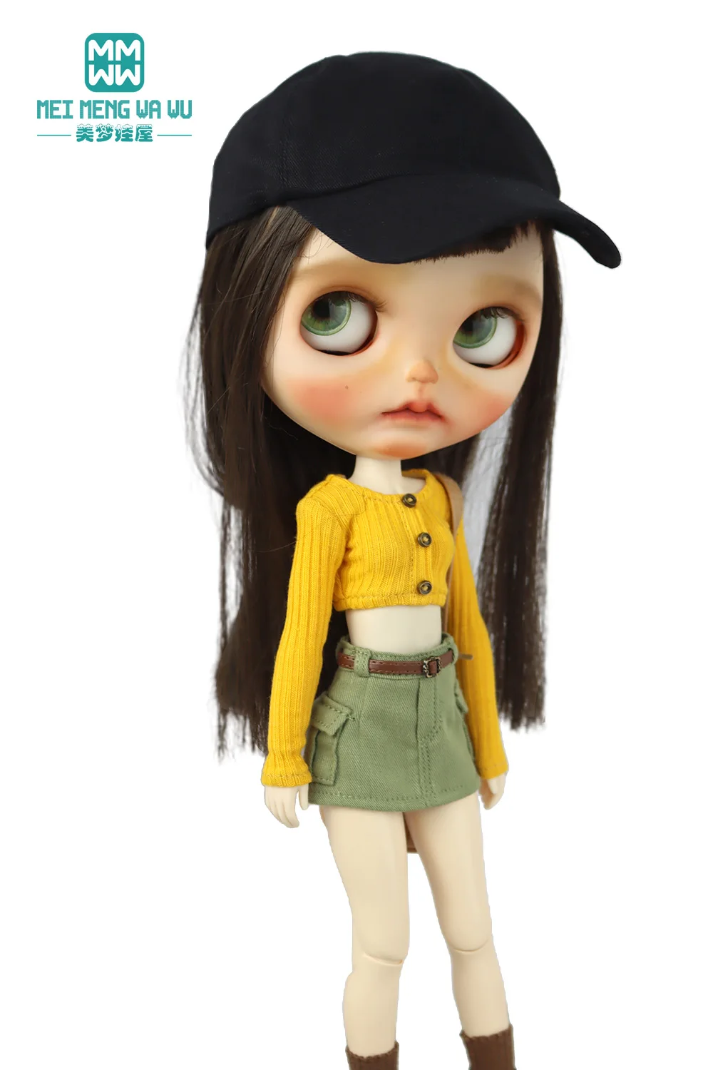 Toys Doll Clothes Fashionable Candy-Colored Knits, Jeans Fit 28cm Blyth OB22 OB24 Doll Accessories Toy Gifts