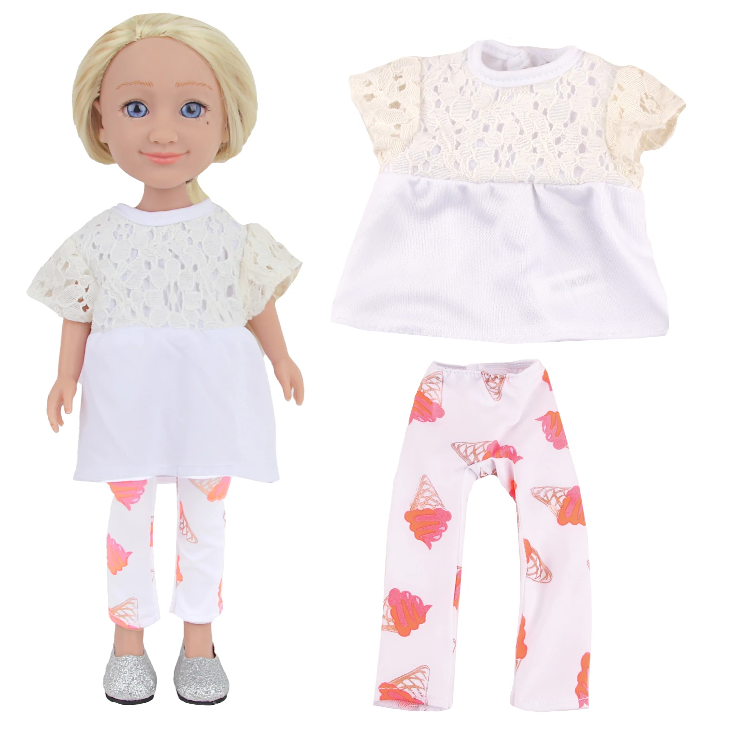 35cm Baby Girl Doll Clothes Dress Skirt Flower Heart Unicorn Doll Clothing For 12 inches American Dolls Accessories Toy DIY Doll