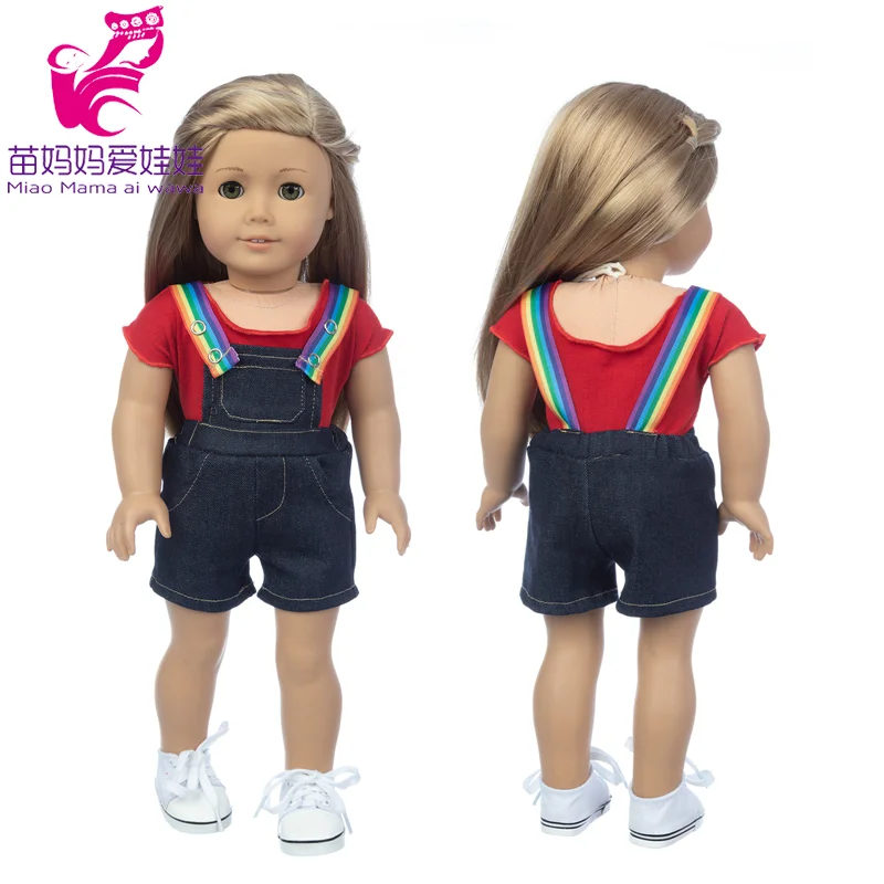 18 Inch American Og Girls Doll Clothes Coat Shirt Lace Skirt 43cm Baby Dolls Dress ChildrenToys Wear