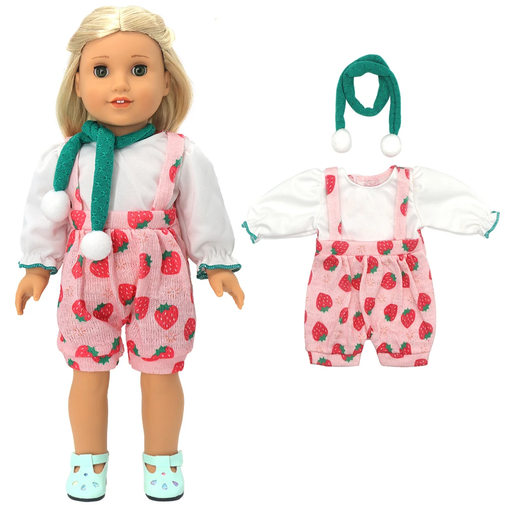 18 Inch American Og Girls Doll Clothes Coat Shirt Lace Skirt 43cm Baby Dolls Dress ChildrenToys Wear