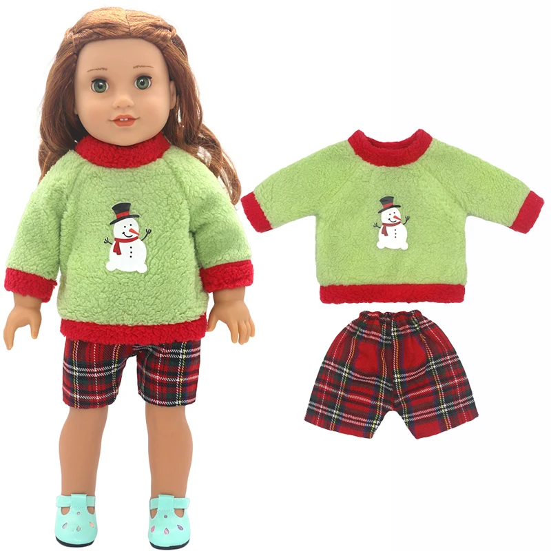 18 Inch American Og Girls Doll Clothes Coat Shirt Lace Skirt 43cm Baby Dolls Dress ChildrenToys Wear