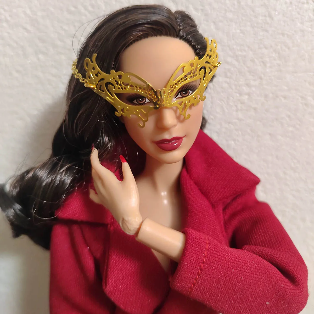 1/6 Supermodel Doll Jewellery Accessories Original Design Makeup Ball Cosplay Metal Eye Mask For 30cm Doll Dinner Party Dress Up