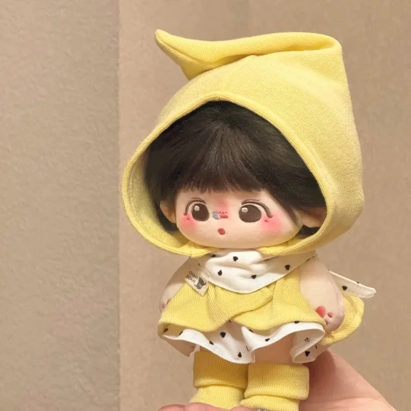 20cm Plush Doll Clothes Set – Cute Cotton Sweater Outfit Replacement for Toy Dolls