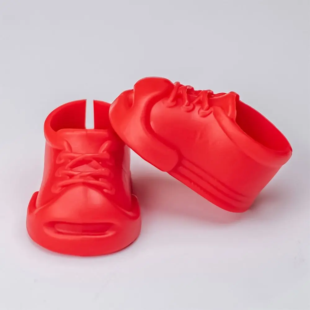 4CM Shoes For Labubu Accessories Multiple Styles Dressing Replacement Doll Shoes DIY Plastic Open Board Shoes Doll Toys