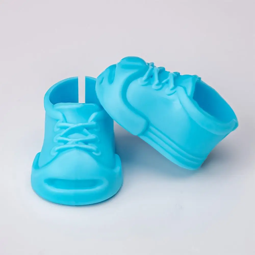 4CM Shoes For Labubu Accessories Multiple Styles Dressing Replacement Doll Shoes DIY Plastic Open Board Shoes Doll Toys