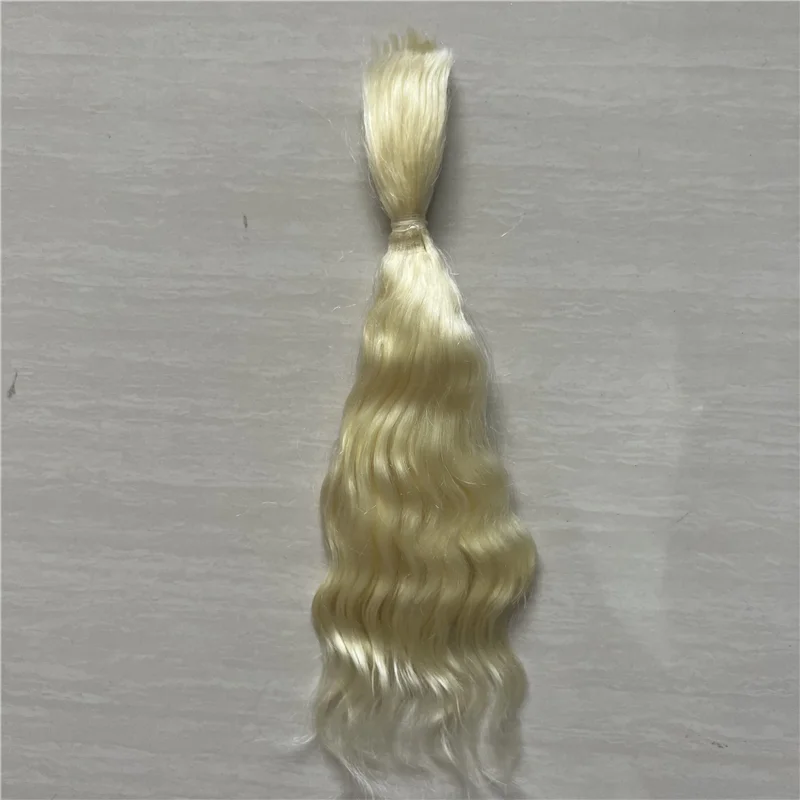 New Pure Mohair Reborn Baby Doll Hair With Tea Brown Coffee Colors Fit For DIY Reborn Baby Doll Wig Easy To Wash And Root