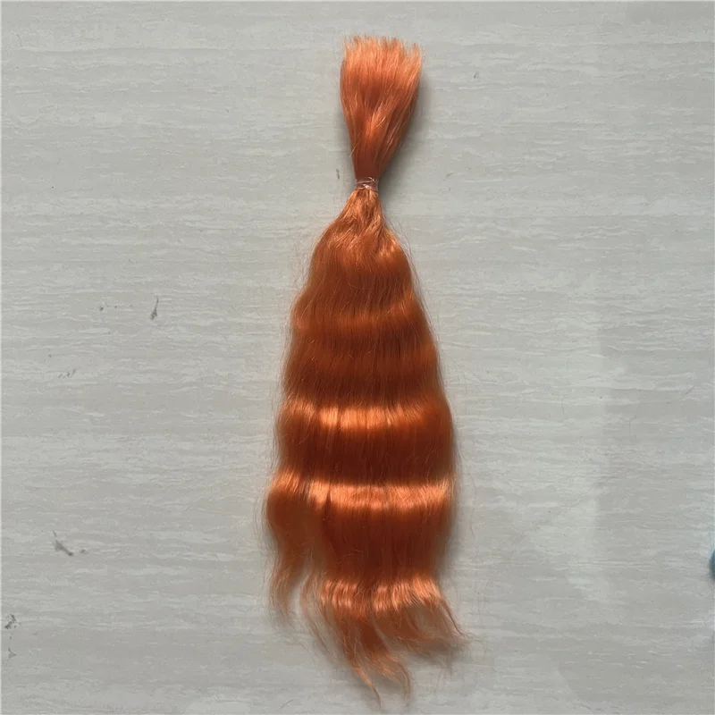 New Pure Mohair Reborn Baby Doll Hair With Tea Brown Coffee Colors Fit For DIY Reborn Baby Doll Wig Easy To Wash And Root