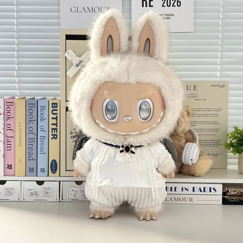 In Stock Zimomo the Leader Angel in Clouds Vinyl Doll LABUBU Cloth Dolls Clothes 58cm King'S Cloak Diamond Set Overalls Gift
