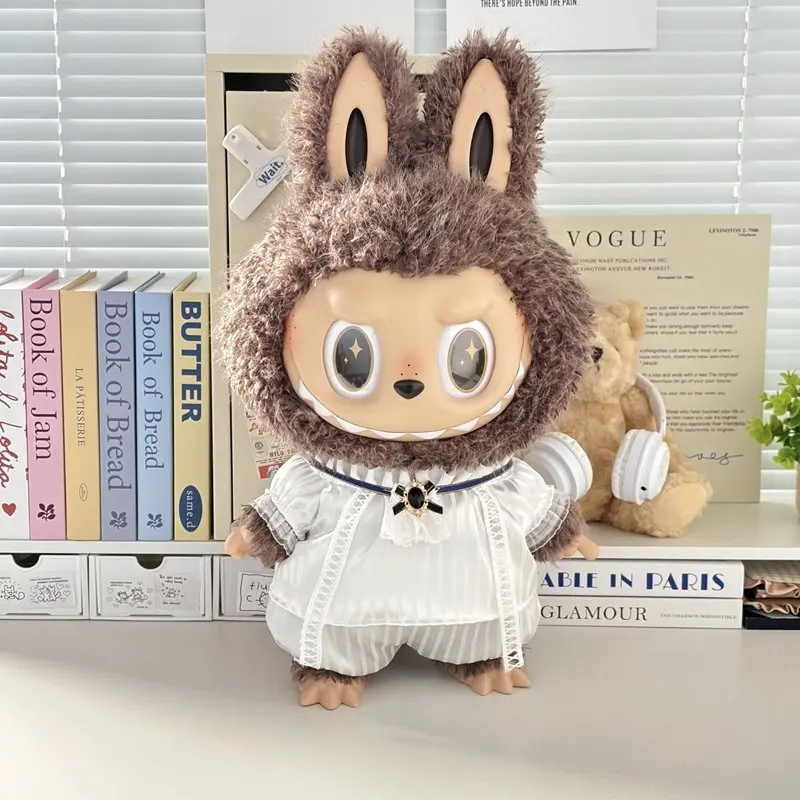 In Stock Zimomo the Leader Angel in Clouds Vinyl Doll LABUBU Cloth Dolls Clothes 58cm King'S Cloak Diamond Set Overalls Gift