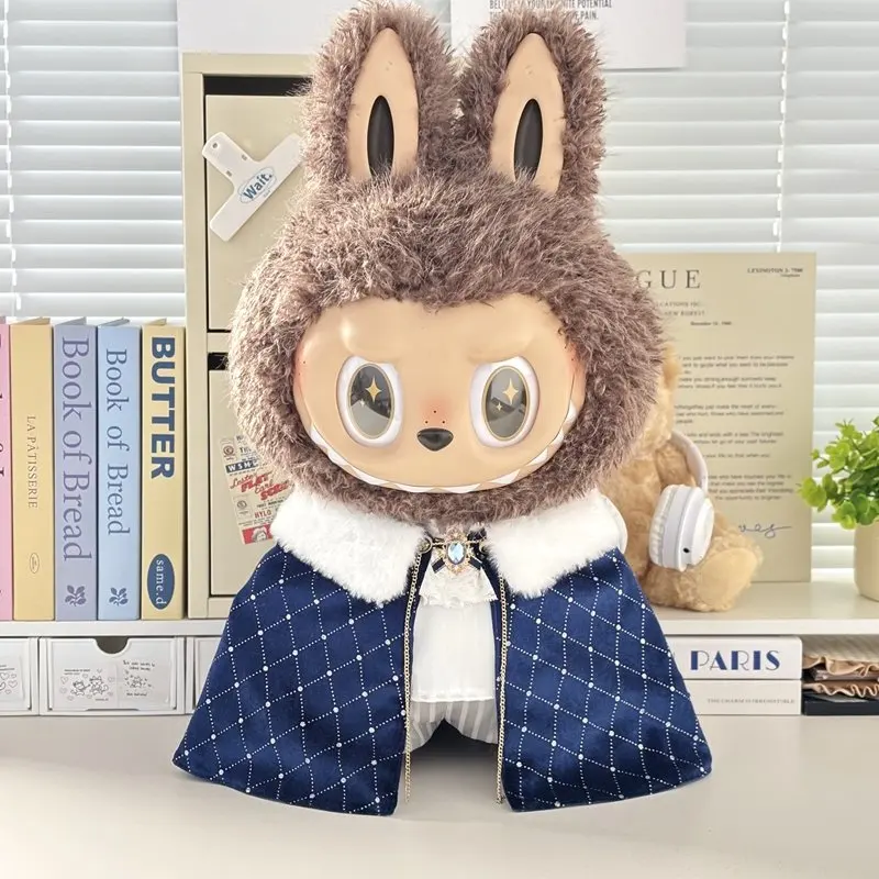 In Stock Zimomo the Leader Angel in Clouds Vinyl Doll LABUBU Cloth Dolls Clothes 58cm King'S Cloak Diamond Set Overalls Gift