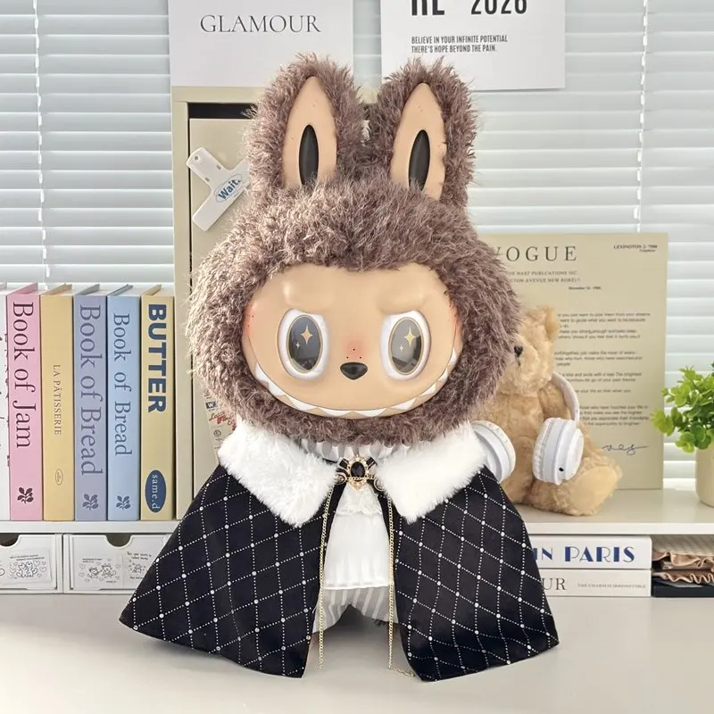 In Stock Zimomo the Leader Angel in Clouds Vinyl Doll LABUBU Cloth Dolls Clothes 58cm King'S Cloak Diamond Set Overalls Gift