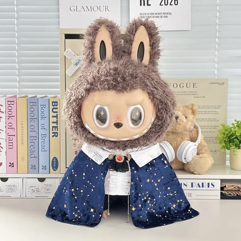 In Stock Zimomo the Leader Angel in Clouds Vinyl Doll LABUBU Cloth Dolls Clothes 58cm King'S Cloak Diamond Set Overalls Gift