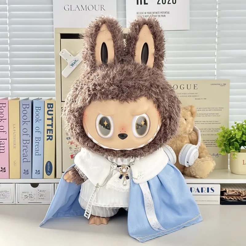 In Stock Zimomo the Leader Angel in Clouds Vinyl Doll LABUBU Cloth Dolls Clothes 58cm King'S Cloak Diamond Set Overalls Gift