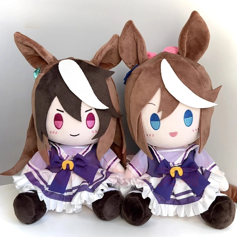 30cm Anime Attributes Tokai Teio Symboli Rudolf Kawaii Cosplay Cotton Doll Body Cartoon DIY Soft Plushies Toy Figures Fans Gift