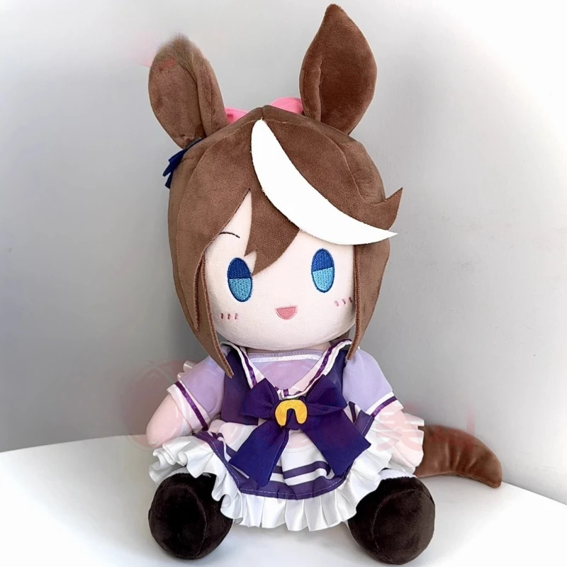 30cm Anime Attributes Tokai Teio Symboli Rudolf Kawaii Cosplay Cotton Doll Body Cartoon DIY Soft Plushies Toy Figures Fans Gift