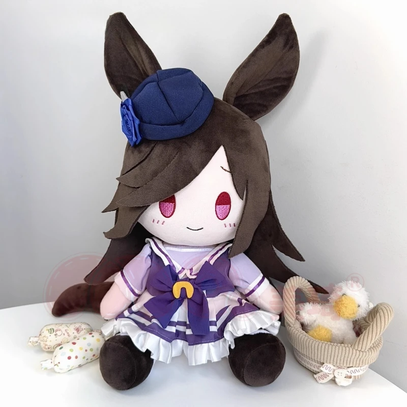 30cm Anime Attributes Tokai Teio Symboli Rudolf Kawaii Cosplay Cotton Doll Body Cartoon DIY Soft Plushies Toy Figures Fans Gift