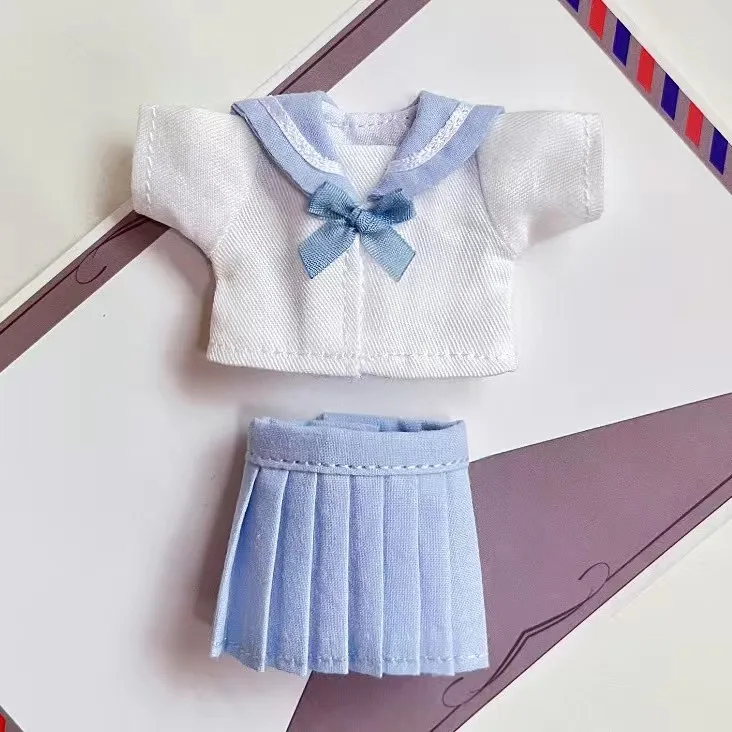 OB11 Doll Uniform Tie Shirt JK Pleated Skirt Clothes School Uniform, Student Set JK Uniform For 12 Points BJD Clothing 1/12