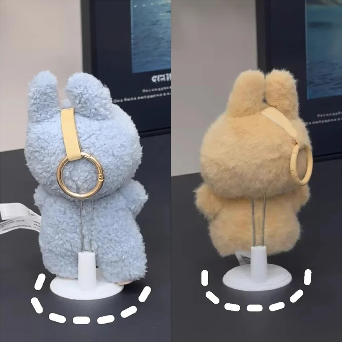 Action Figure Stand Plastic Doll Display Stand Doll Bracket Support Adjustable Doll Stand for Labubu Skull Panda Bear Dolls Toy