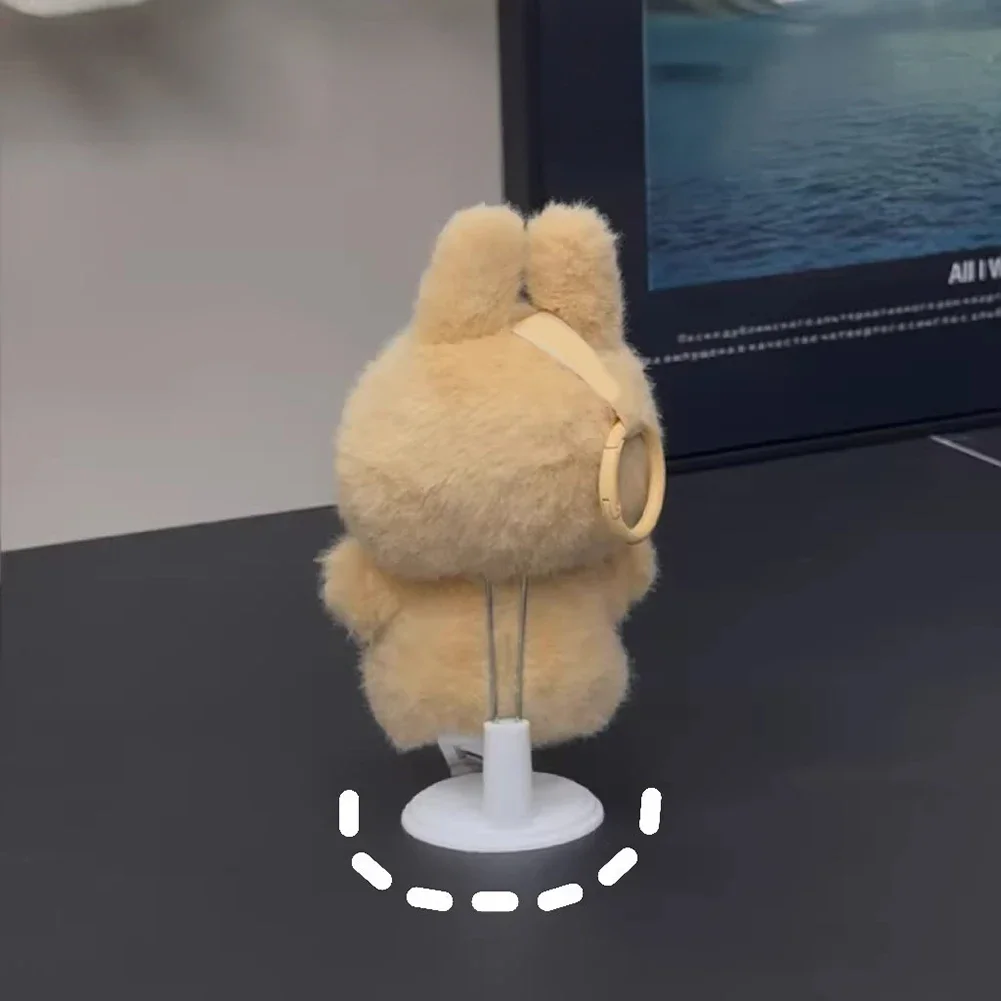 Action Figure Stand Plastic Doll Display Stand Doll Bracket Support Adjustable Doll Stand for Labubu Skull Panda Bear Dolls Toy