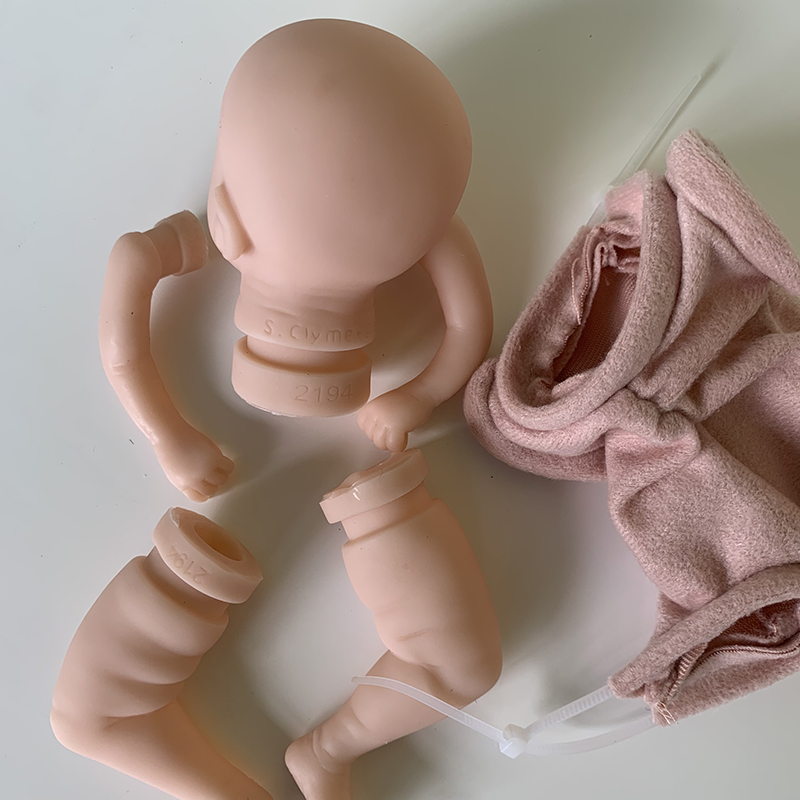 8inch Mia Reborn Mini Baby Doll Kit Unfinished Unpainted Blank Doll Parts Give Your Birthday Christmas Gift Collectibles